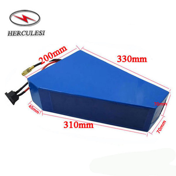 2000w electric bike scooter kit 72v 18ah lifepo4 / nmc li-ion battery pack triangle