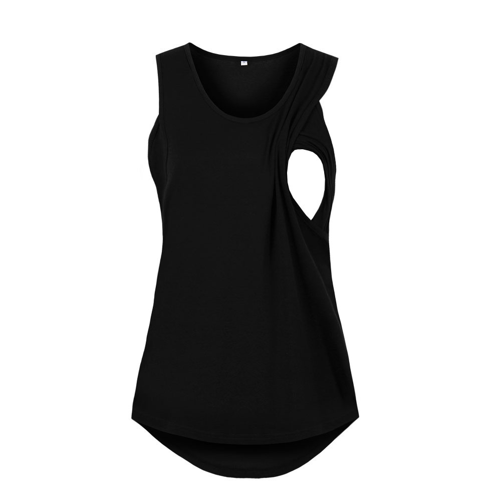 Casual Solid Nursing Tank