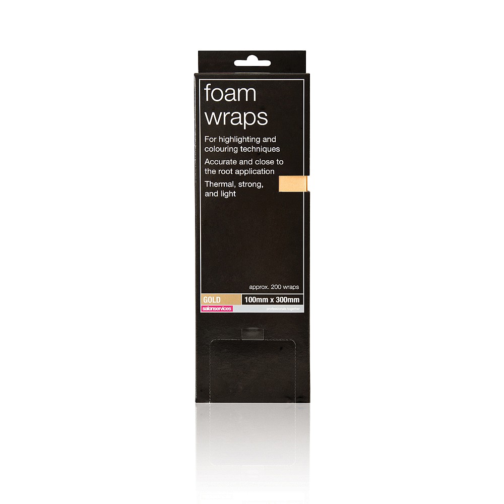 Salon Services Colour Foam Wraps Gold Pack of 200