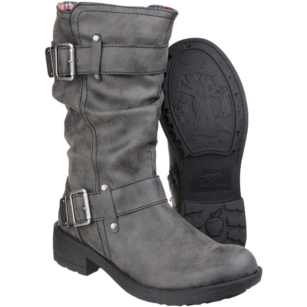 Rocket Dog Womens/Ladies Trumble Zip up Faux Leather Mid Calf Boots UK Size 3 (EU 36, US 5)