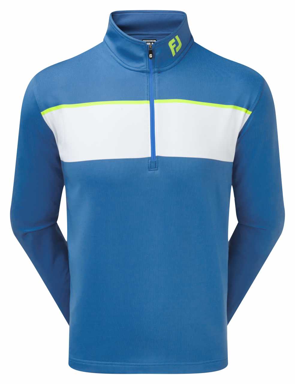 Footjoy Jersey Chest Stripe Chill-Out Pullover Herren blau/weiß