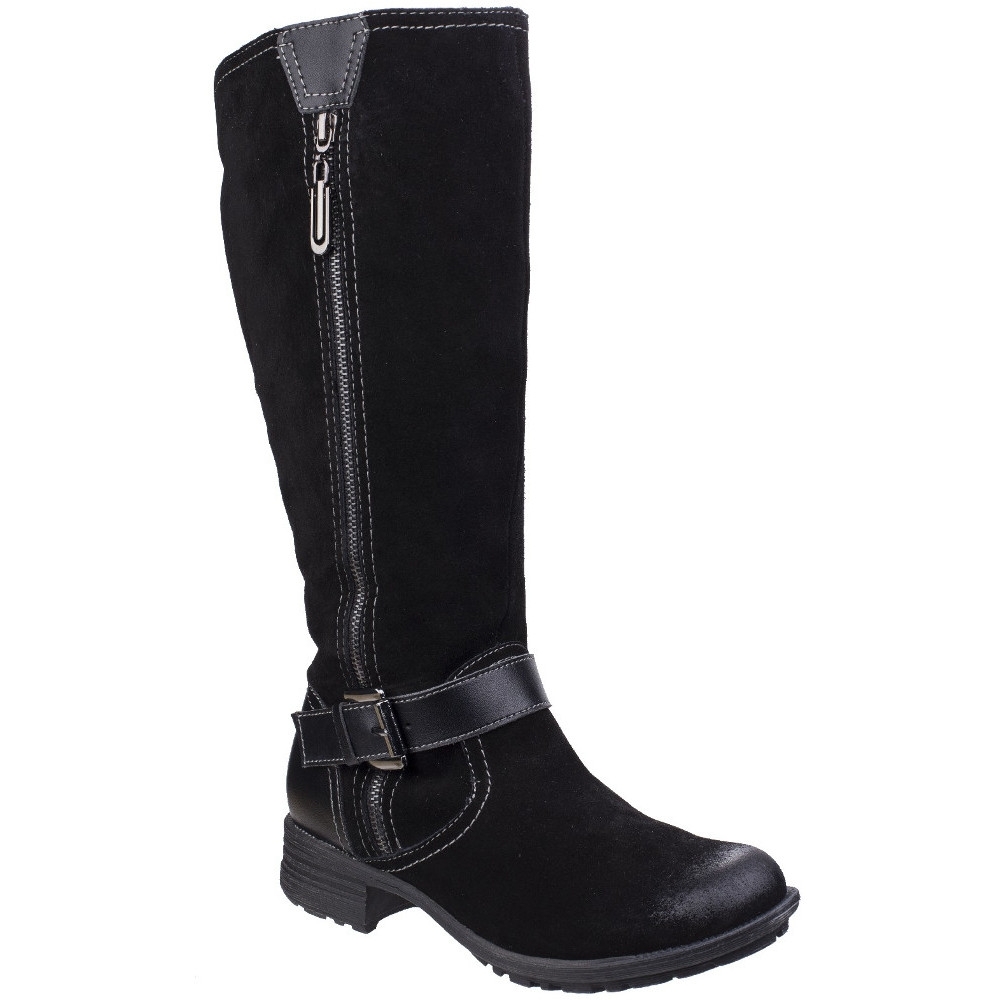 Fleet & Foster Womens/Ladies Tokyo Leather Pull On Zipped Long Boots UK Size 7 (EU 40)