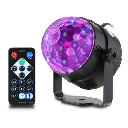 3W RGB Fernbedienung Mini LED magische Kugel Lampe Bühne Lichteffekt für Disco KTV Club Bar Home Party