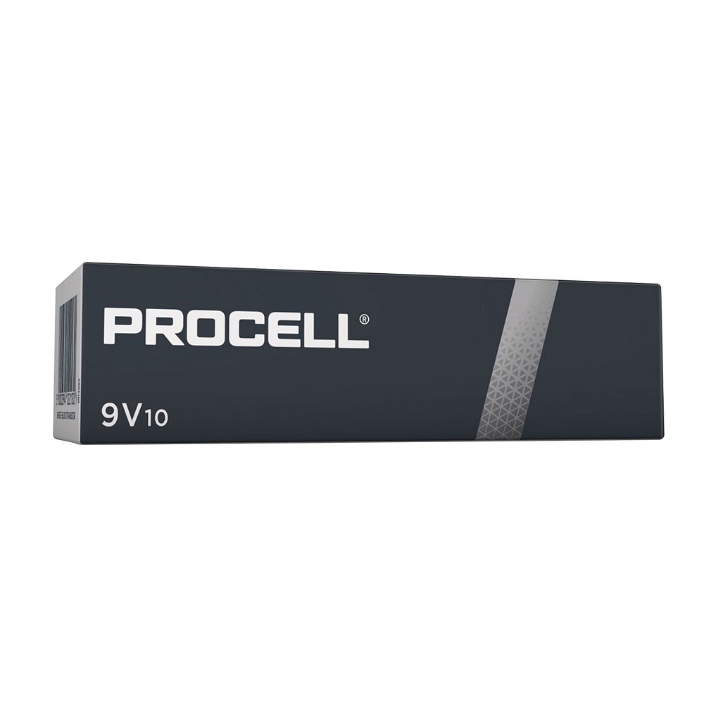 Duracell PROCELL 9V Battery PP3 MN1604 6LR61 Alkaline Batteries - Value 10 Pack