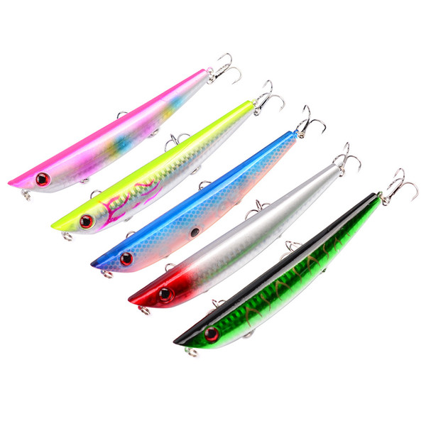 3d eyes pencil lures fly fishing lure 120mm 18g deep diving abs plastic jerk bait saltwater crankbaits fishing lure