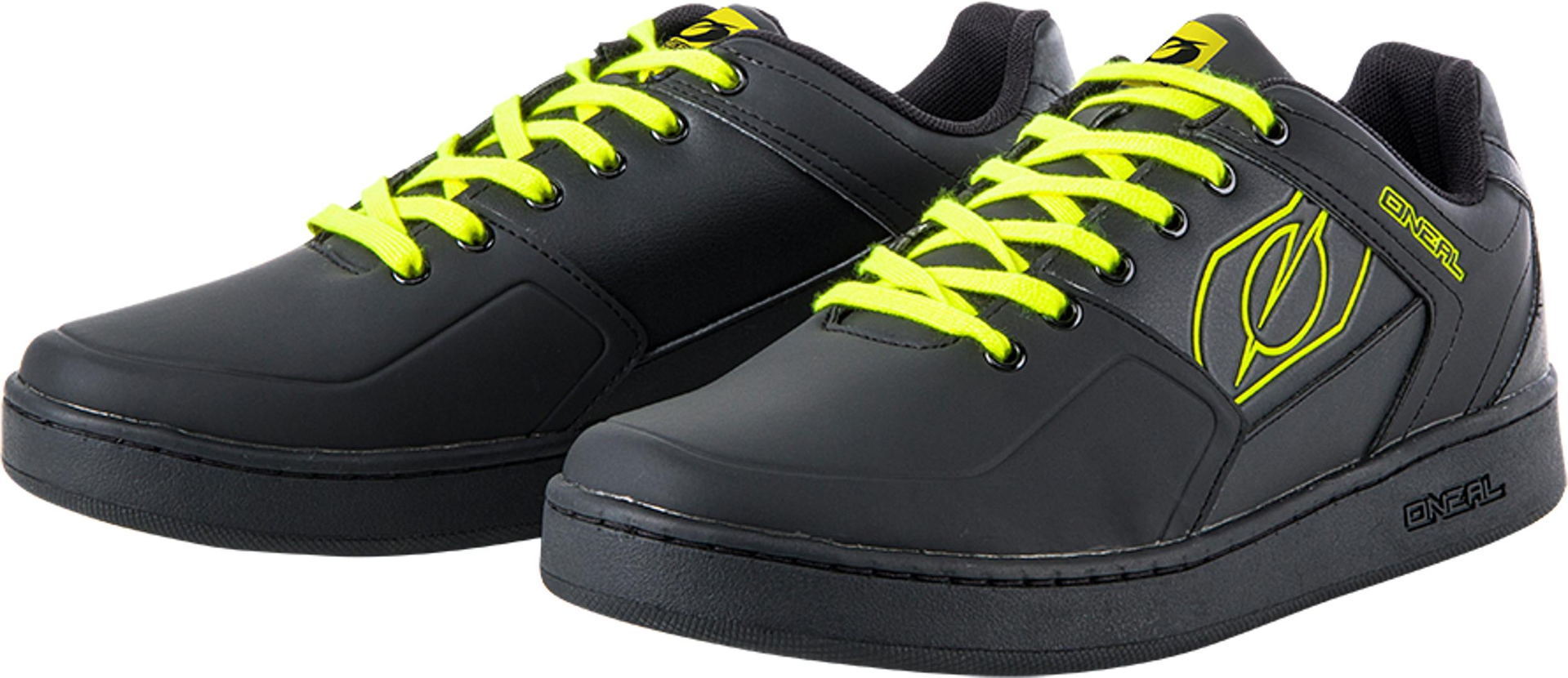 Oneal Pinned Flat Pedal Schuhe, schwarz-gelb, Größe 44, schwarz-gelb, Größe 44