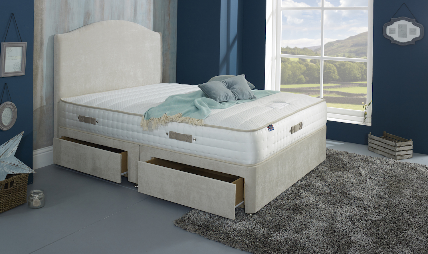 Joseph Crown Coronet Sprung Memory Divan Bed