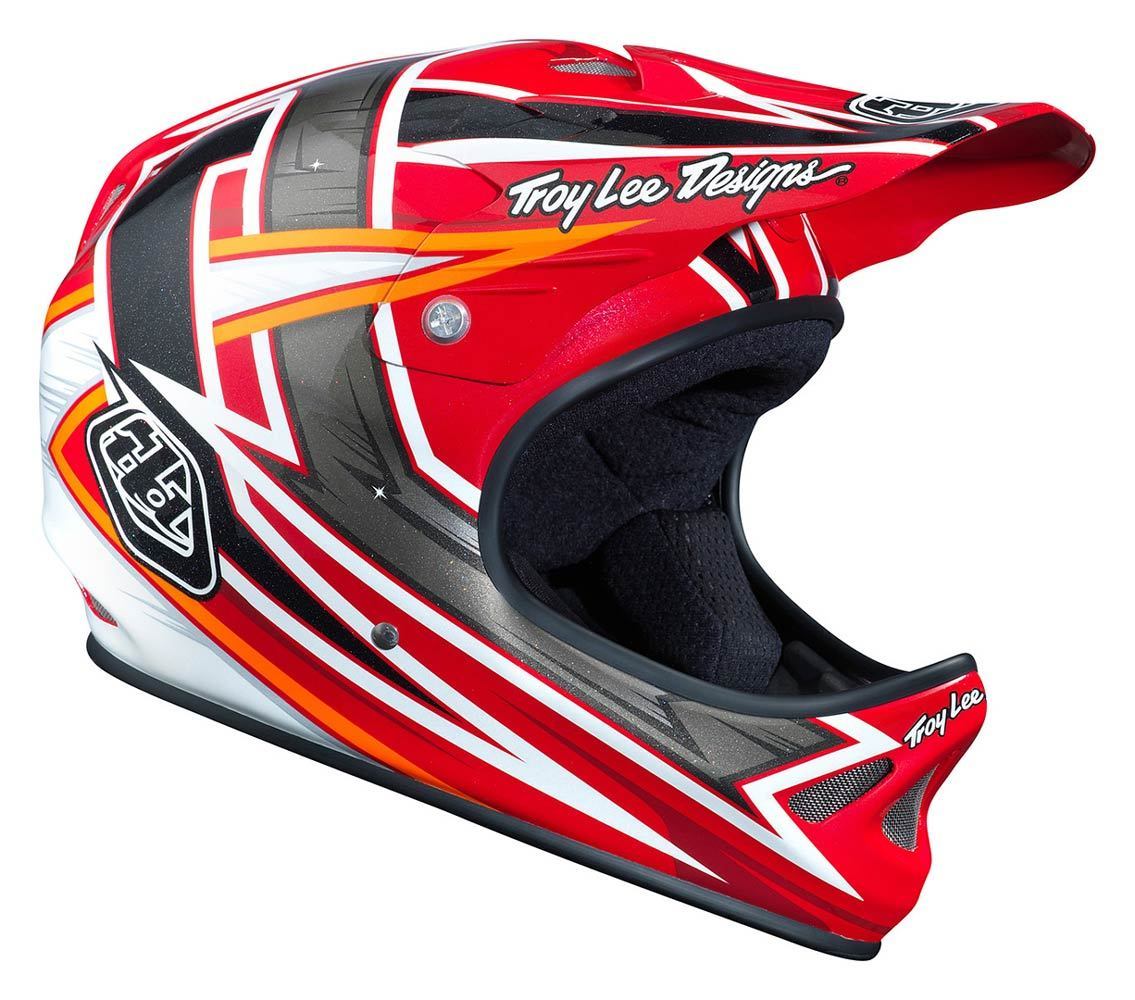Troy Lee Designs D2 Proven Composite Downhill Helm, rot, Größe M L, rot, Größe M L