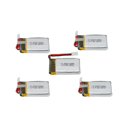 5Pcs 3.7V 800mAh 25C Lipo Battery for Syma X5C X5SC X5SW Topselling Q7 RC Quadcopter