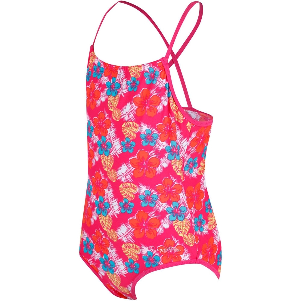 Regatta Girls Takisha Polyamide Elastane Swimsuit Swimming Costume 3-4 Years - Chest 55-57cm (Height 98-104cm)