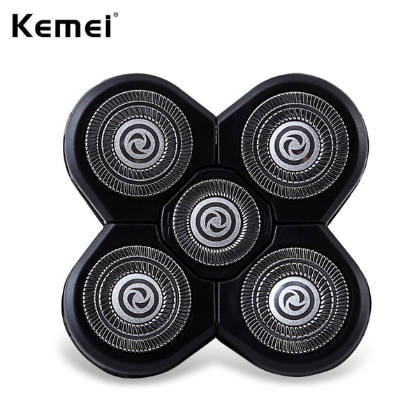 kemei km - 5886 5d replaceable alternate floating heads for washable electric shavers razor