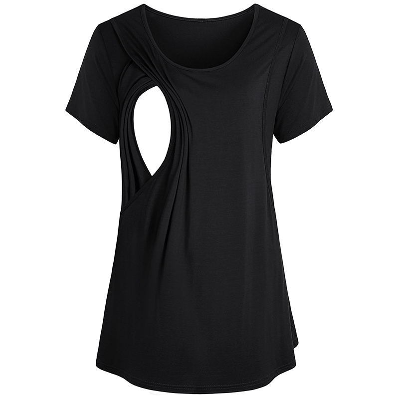 Pretty Short-sleeve Nursing Tee