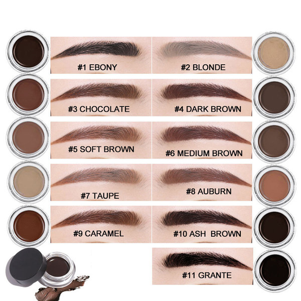 eyebrow cream powder waterproof long lasting long-wear 11 colors mixed color natural eye makeup high quality