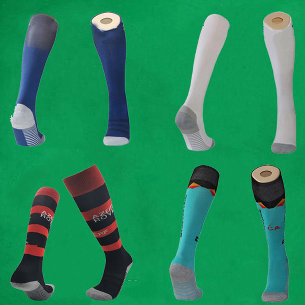 20 21 boca juniors soccer socks blue knee high stocking thicken towel bottom long hoses cr flamengo sport socks football stocking