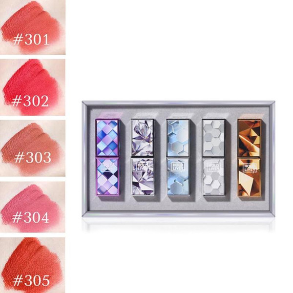 hold live 5pcs matte lipstick for red lips makeup lip stick lasting set for birthday colors to wear 5 gift long waterproof u7r5