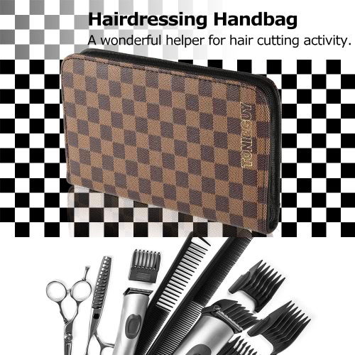 PU Leather Hair Scissor Case Bag Hairdressing Barber Holster Pouch Holder Hair Shear Scissor Storage Tool