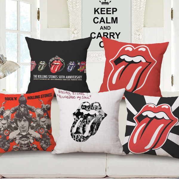 continuous system cotton pillow rolling stone band cushion set sofa cushion