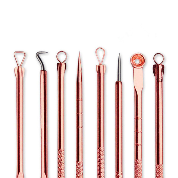 Hot 4PCS Rose Gold Pimple Needle Blackhead Remover Acne Treatment Acne Needle Black Mask Acne Extractor Remover