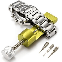 Outil de réparation de montre bracelet de montre goupille de lien dissolvant réglable bracelet tout en métal dissolvant de lien 3 broches outil de réparation pour le bricolage Lightinthebox