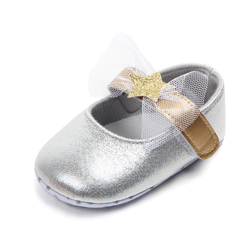 Baby / Toddler Girl Pretty Stars Decor Solid Velcro Shoes (Various colors)