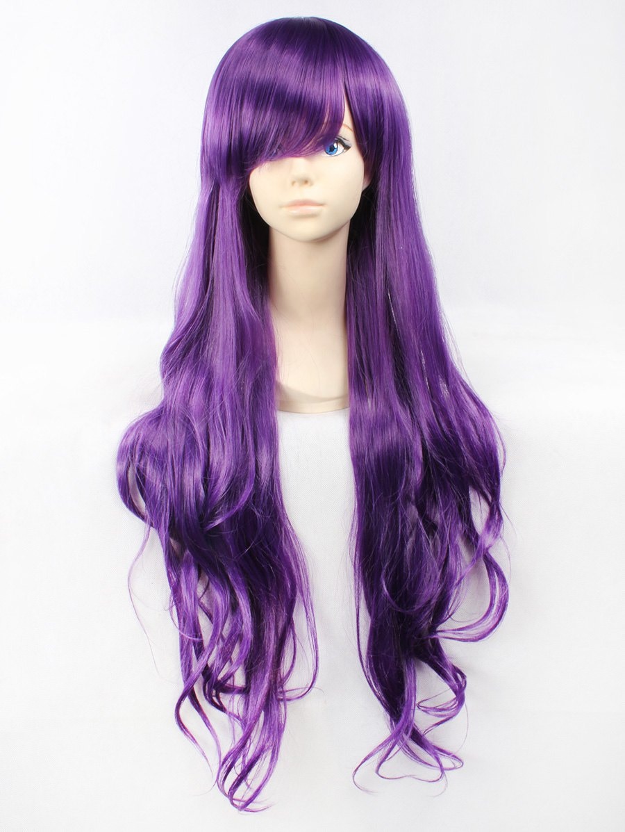 Inclined Bang Wave Long Heat Resistant Synthetic Anime Wig