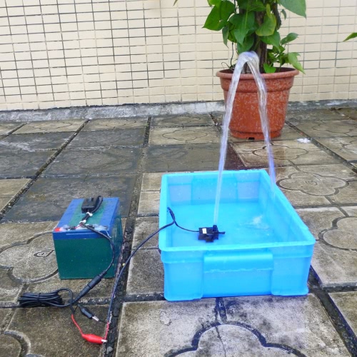 Anself Ultra-quiet Mini DC12V 5W Micro Brushless Water Oil Pump Waterproof Submersible Fountain Aquarium Circulating 260L/H Lift 350cm