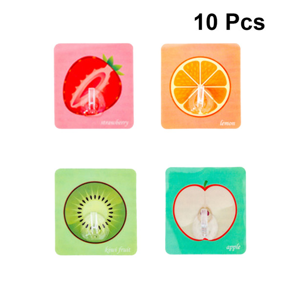 10pcs hook fruit adhesive resin hook storage hanger for kitchen
