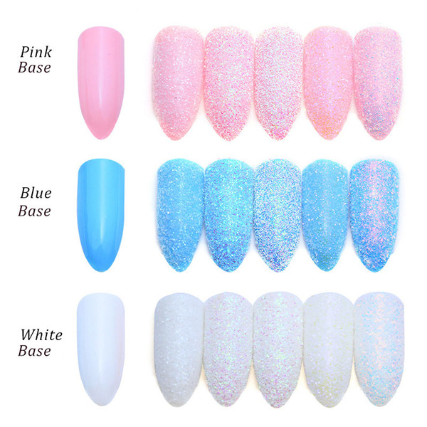 mtssii 1box dazzling sugar holographic glitter pigment nail art glitter dust mermaid glimmer manicure nail decorations
