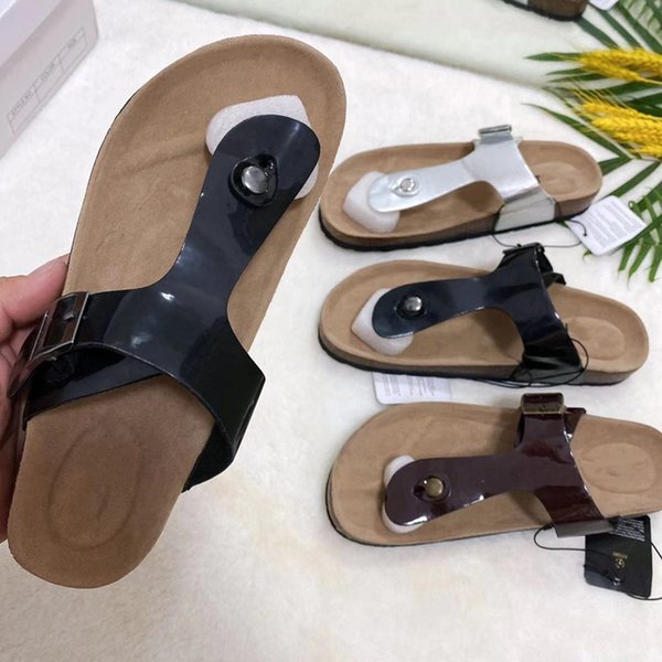 Fashion Casual All-match Rome Rhinestone Flip Flip Flat Outdoor Women Slippers Comfortable buckle decoration beach slippers