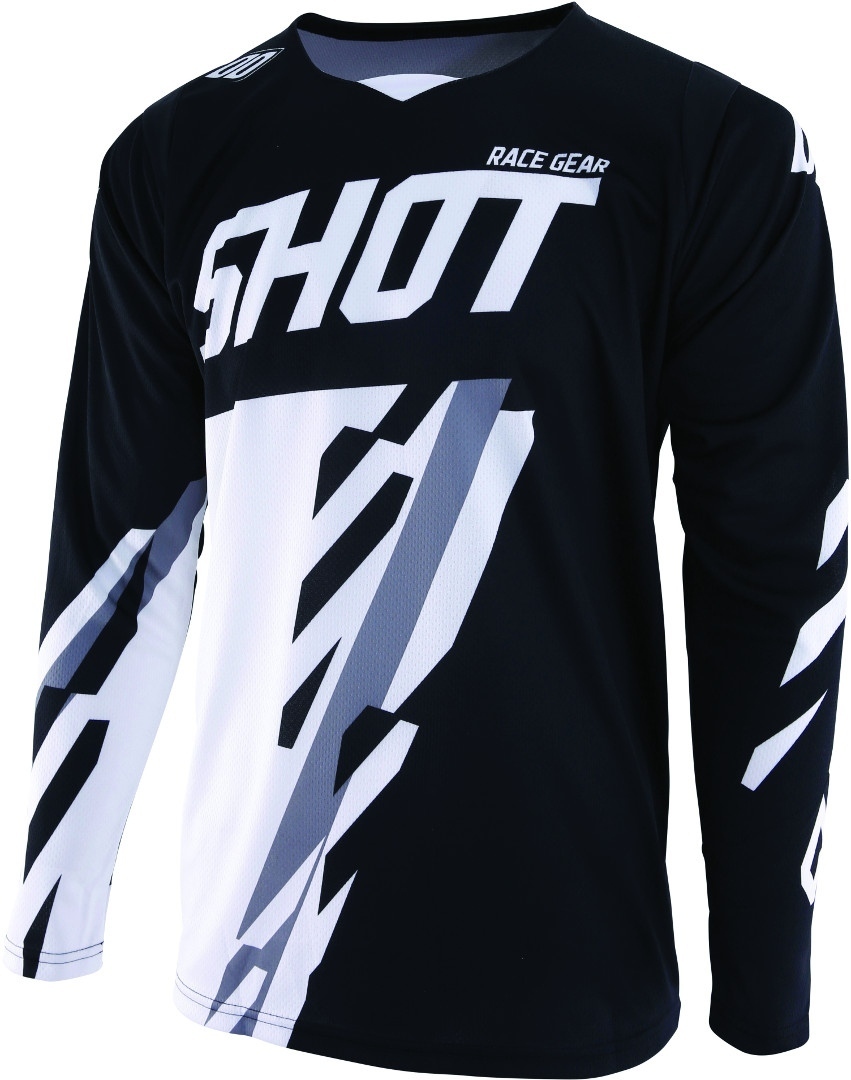 Shot Contact Score Motocross Jersey Schwarz Weiss M
