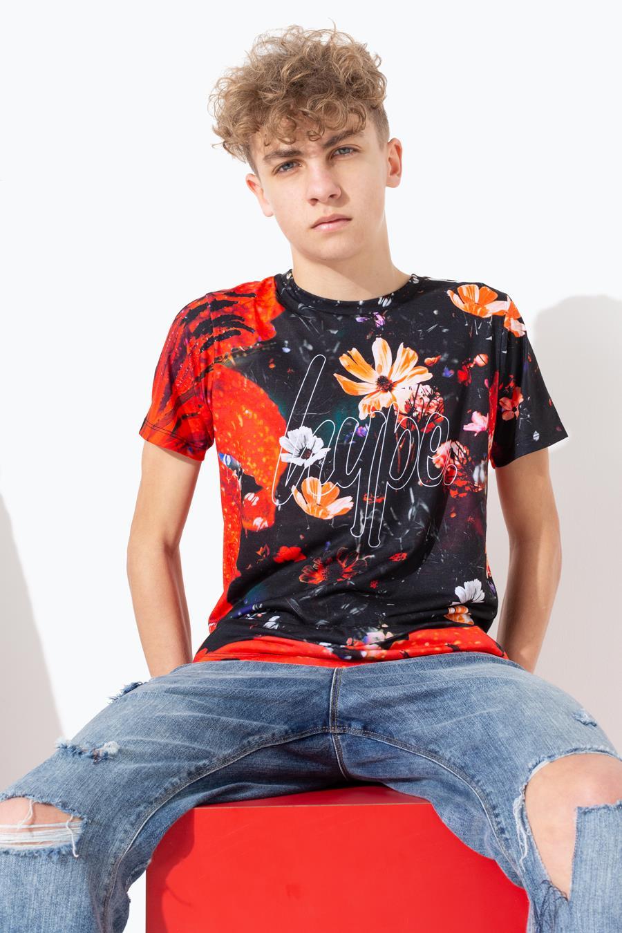 Hype Floral Storm Kids Multi T-Shirt | Size 13