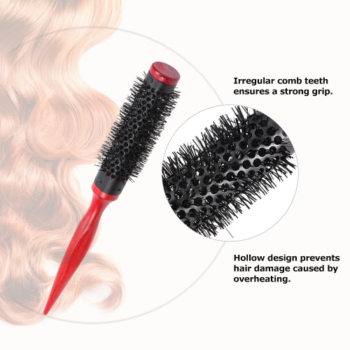 20mm Hair Round Brush Quiff Roller Comb for DIY Hairstyle Salon Hairdressing Round Hairbrush Nylon Comb