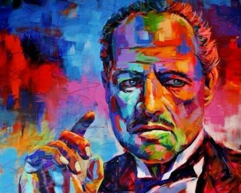 the godfather pop art oil painting on canvas wall decor portrait wall art home decor handcrafts /hd print 191022