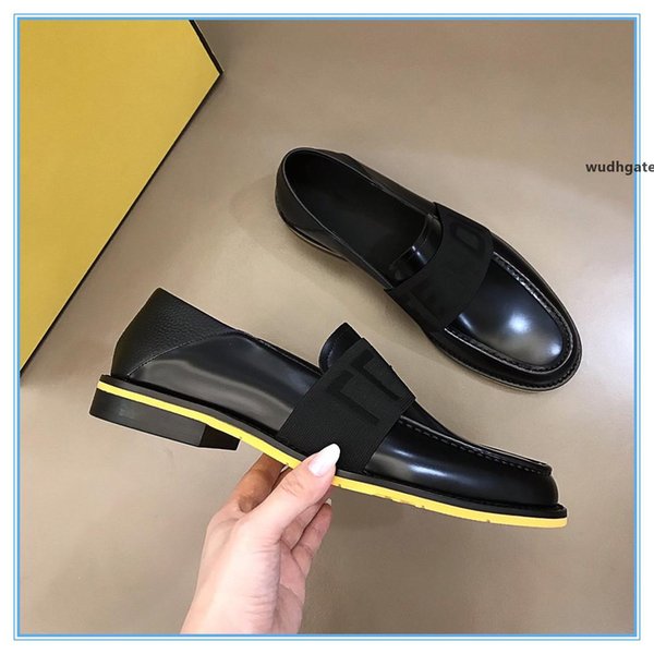 704 2021ss Mens Designers Shoe Top Quality Platform Leisure Sneakers Luxury Designers Shoes Real Leather Solid Black Dress Shoe