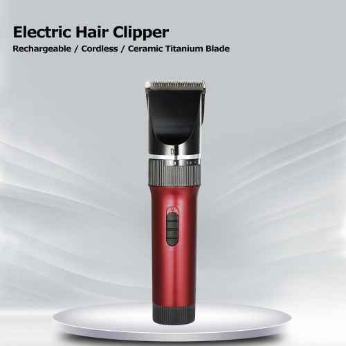Electric Hair Clipper Cordless Hair Trimmer Rechargeable Hair Shaver Ceramic Titanium Blade for Adults & Babies EU Plug