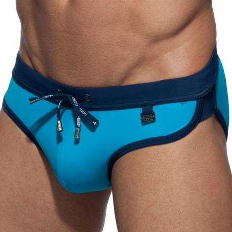 ES Collection Barcelona Swim Brief - Peacock - Navy XS