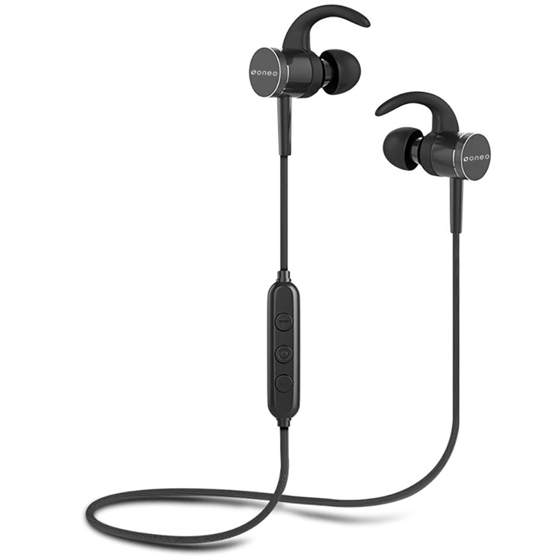 oneo Bluetooth Sports Wireless Earphones - Black