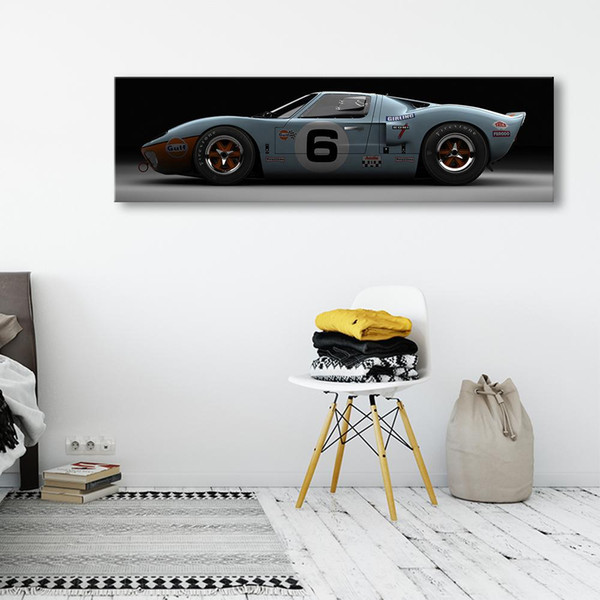 retro rod sports car poster classic car canvas paintings car pictures wall art for living room home decor (no frame)