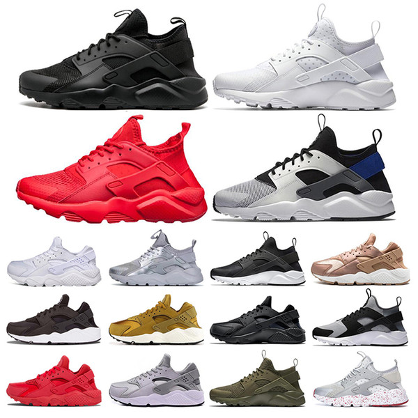 huarache 4.0 1.0 classical running shoes triple white black grey yellow red men women huarache shoes huaraches sports sneakers size 36-45