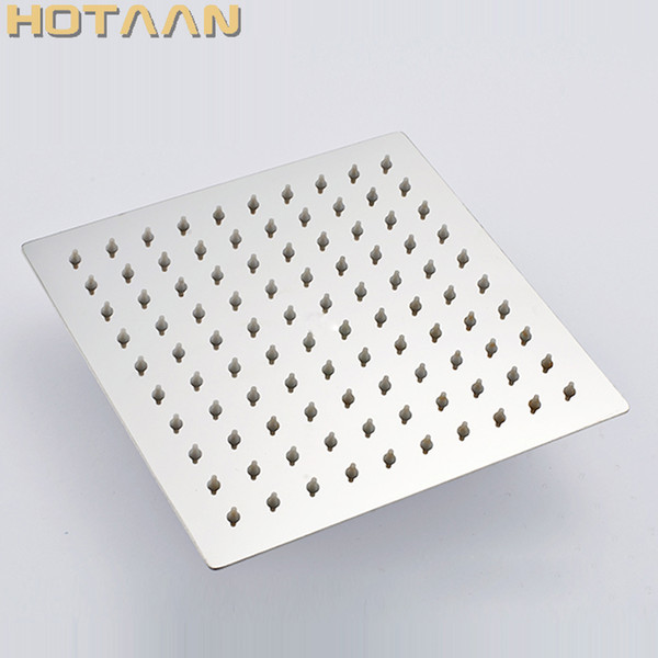 10 inch 25x25cm square stainless steel ultra-thin shower head rainfall shower head chuveiro yt-5133