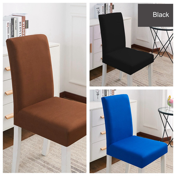 2019 dining wedding computer chair covers spandex with backrest seat stretch removable linings kitchen chairs covers for banquet