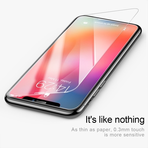 Xiaomi Baseus 0.3mm Plein écran Film d'acier courbé anti-dérapant Protecteur d'écran Verre de protection Transparent Compatible pour iPhone X XS 5.8 pouces SGAPIPHX-ESB02