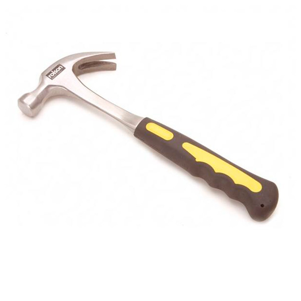 Rolson Tools 16oz Claw Hammer, Forged One Piece with Rubber Grip