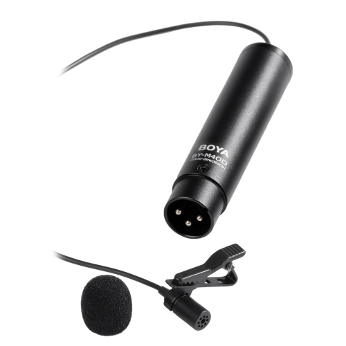 BOYA BY-M40D Omni-directional Lavalier Microphone Mic for Sony Panasonic Camcorder Audio Recorders