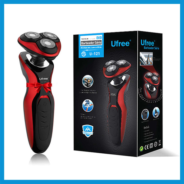 uu-121 face care men beard trimmer machine rechargeable electric shaver floating blade heads shaving razors 100