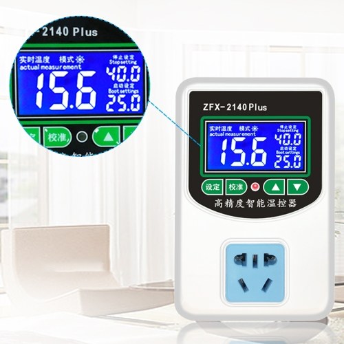 ZFX-W2140A Digitaler Temperaturregler Intelligente hochgenaue Heizungskühlung NTC-Sensor-Temperaturregelungsthermostat für Gefrierschrank-Kühlschrankluken