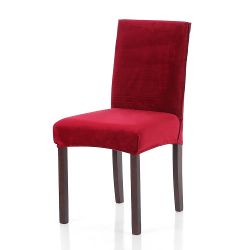 Double-sided Polyester Spandex Chair Cover Embossing Stretch Removable Slipcover Chair Seat Cover for Hotel Dining Meeting Room