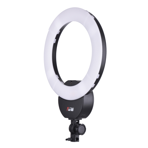 FalconEyes FLC-55 Lampe fluorescente vidéo à anneau de 16 pouces 55W 5600K Lampe à portrait studio avec éclairage blanc + 2m / 6.6ft Lampe à photocomposer avec vis de 1/4 "+ Clip réglable de support de téléphone Andoer avec trou de vis 1/4"
