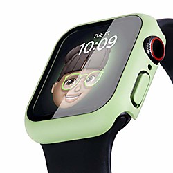 Smartwatch-Hülle einfarbige Hülle für Apple Watch 6 5 4 3 SE-Hülle, harte, vollflächige Schutzhülle mit gehärtetem Glas-Displayschutz Gesichtsabdeckung für Damen Herren für iwatch 38/40/42/44 mm (42 Lightinthebox