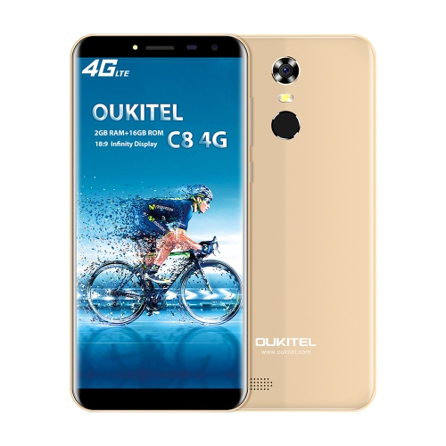 OUKITEL C8 4G Mobile Phone 18:9 5.5 Inch HD 2GB RAM 16GB ROM